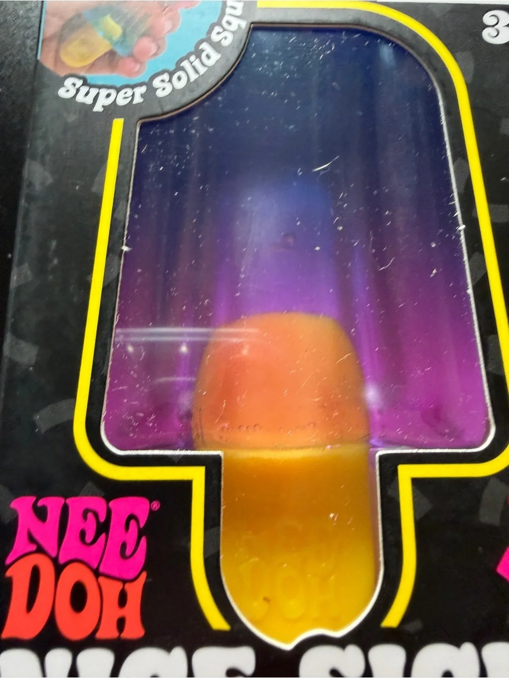 New Nee Doh Nice-Sicle Popsicle Rainbow Purple Pink Schylling Needoh Squishy Toy